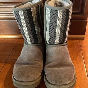 Uggs grey with textured tops